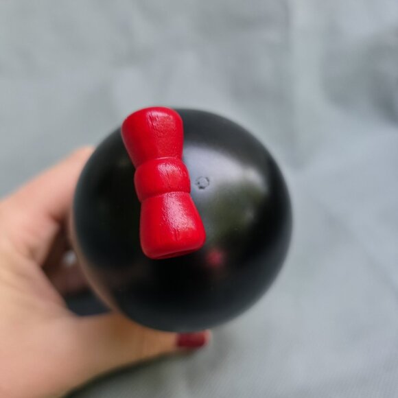 Japanese Woody Craft Wooden Doll Blossoms MADE IN JAPAN Red Bow Kokeshi - Picture 3 of 9